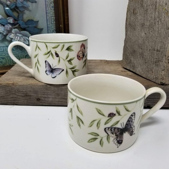 2 Cups Farberware Arbor Life Set Coffee Cups Butte - Picture 2 of 7